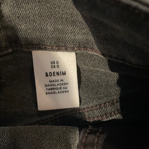 Women's Distressed Black Denim Skirt - Picture 2 of 5